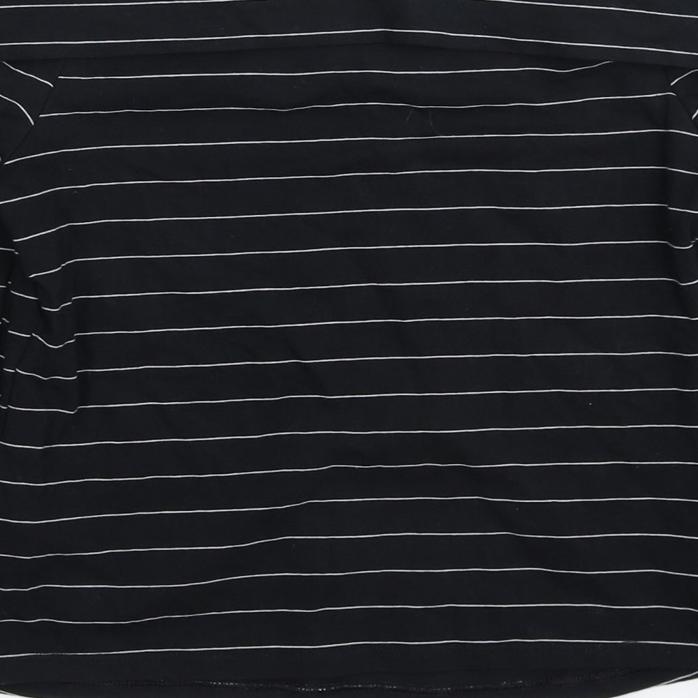 Miss Selfridge Womens Blue Striped  Pullover Sweatshirt Size 12