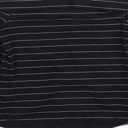 Miss Selfridge Womens Blue Striped  Pullover Sweatshirt Size 12