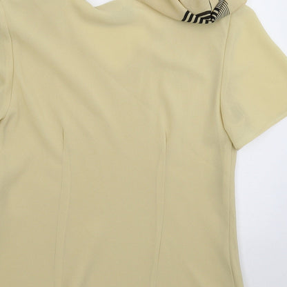 Michel Womens Beige   Basic Blouse Size M