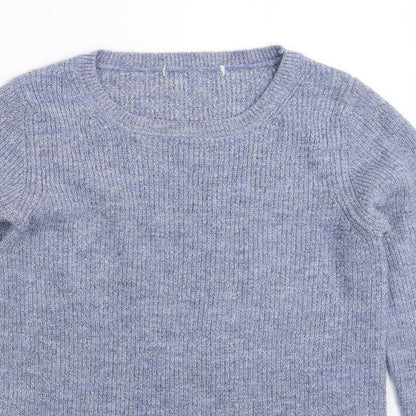 George Womens Blue  Knit Pullover Jumper Size 8