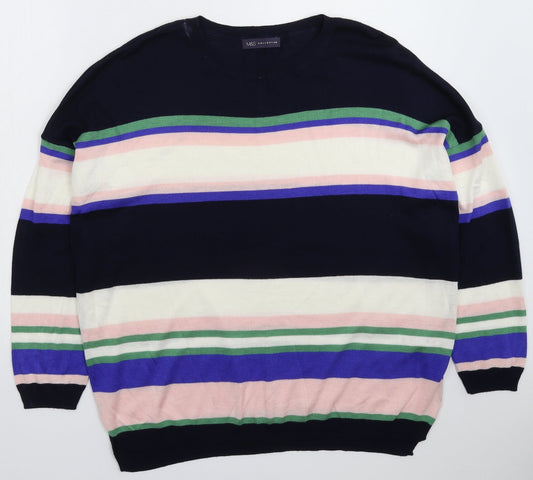 Womens UK Size XL Marks and Spencer Multicoloured Pullover Jumper