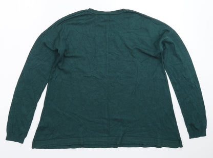 Womens UK Size 12 Atmosphere Green Pullover Jumper