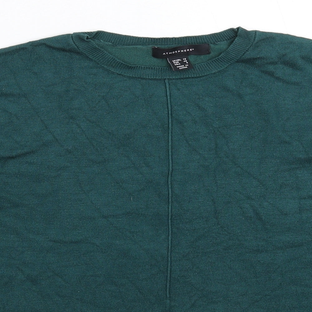 Womens UK Size 12 Atmosphere Green Pullover Jumper