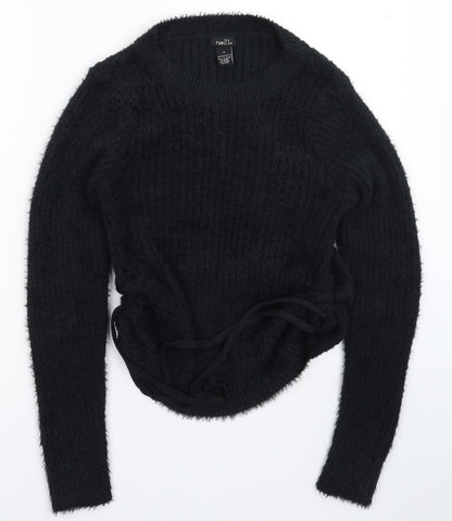 Additional front view of rue21 women’s black knit jumper, size S