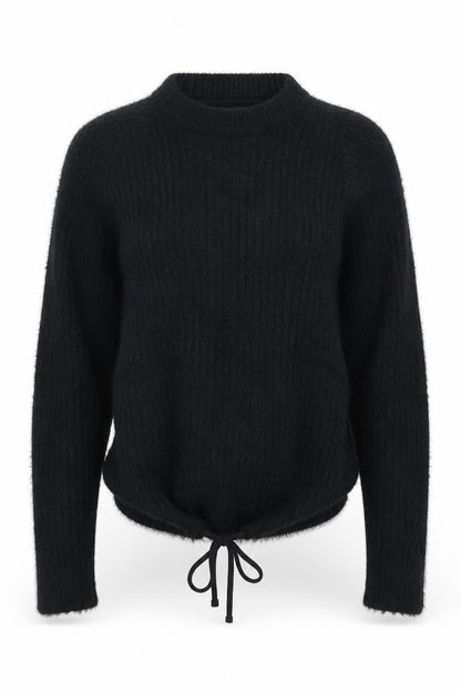 Front view of rue21 women’s black knit jumper, size S