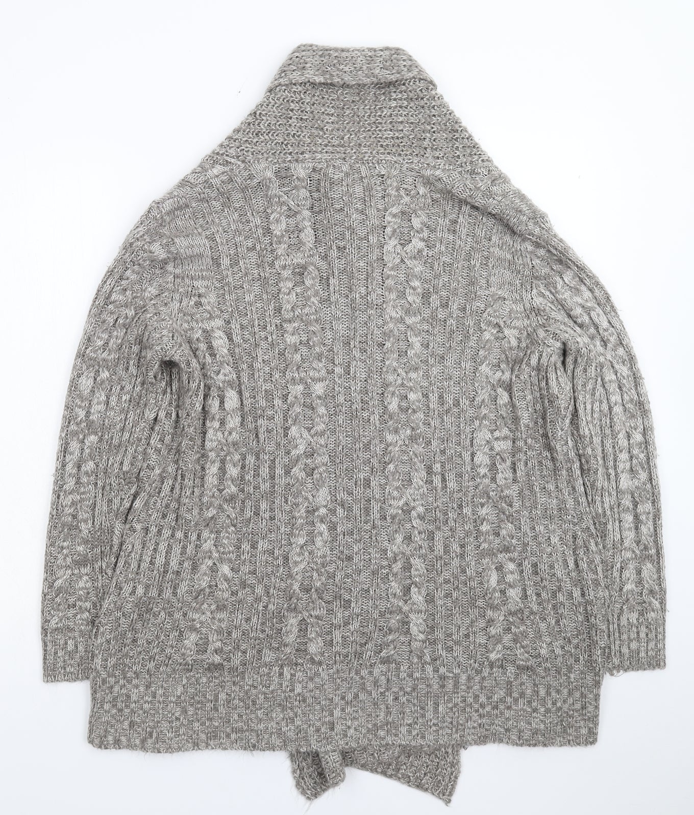 Womens UK Size M BM Grey Cardigan Jumper