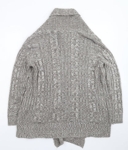 Womens UK Size M BM Grey Cardigan Jumper