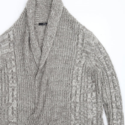 Womens UK Size M BM Grey Cardigan Jumper