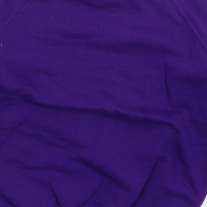Fruit of the Loom Boys Purple   Pullover Sweatshirt Size 7-8 Years