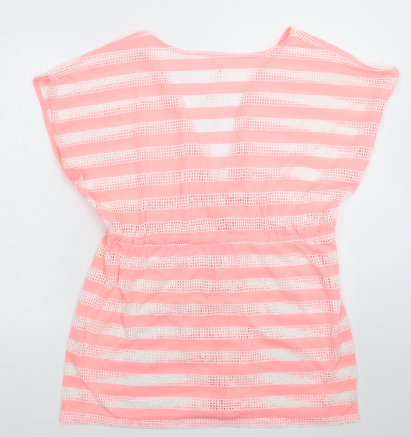 Ocean Club Womens Pink Striped  Cardigan Jumper Size 16