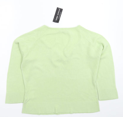 Womens UK Size L Debbie Morgan Green Pullover Jumper
