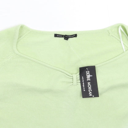 Womens UK Size L Debbie Morgan Green Pullover Jumper