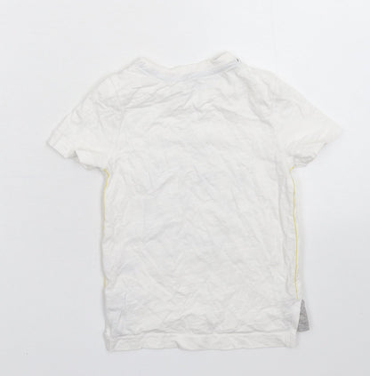 Back view of Nutmeg Baby White Basic T-Shirt, size 12-18, Months