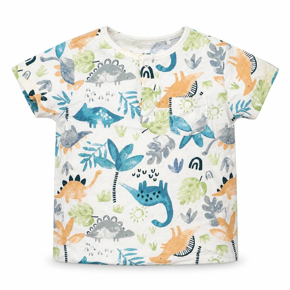 Front view of Tu Baby White Basic T-Shirt, size 18-24, Months