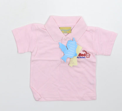 Larkwood Girls Orange   Pullover Polo Size 9-12 Months