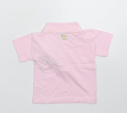Larkwood Girls Orange   Pullover Polo Size 9-12 Months