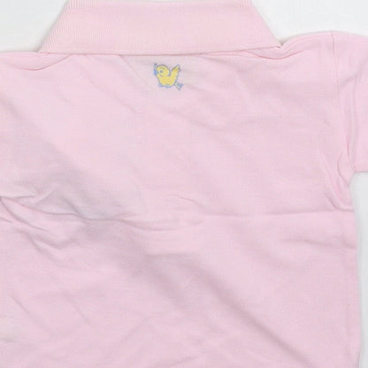 Larkwood Girls Orange   Pullover Polo Size 9-12 Months