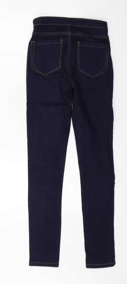 Denim & Co. Womens Blue  Denim Skinny Jeans Size 10 L29 in