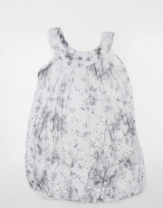 Quiz Womens Green Animal Print  Tank Dress  Size 8