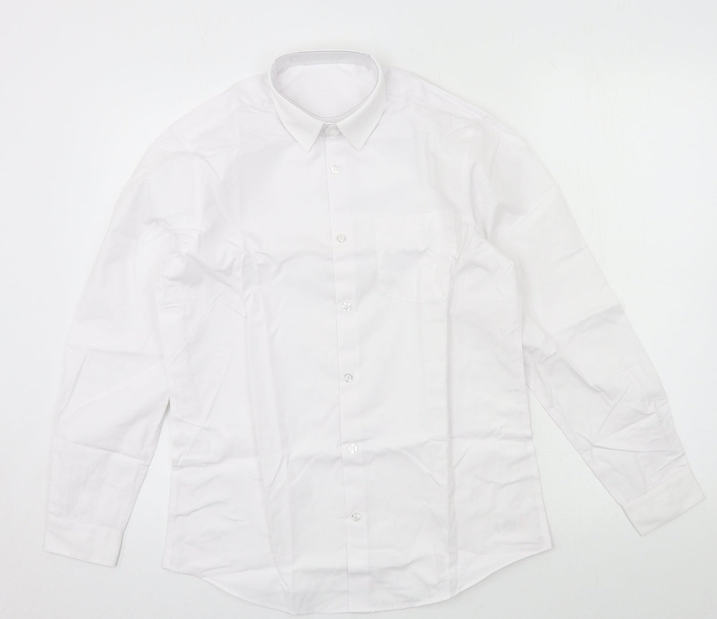 George Boys White   Basic Button-Up Size 13-14 Years