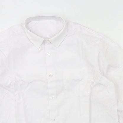 George Boys White   Basic Button-Up Size 13-14 Years