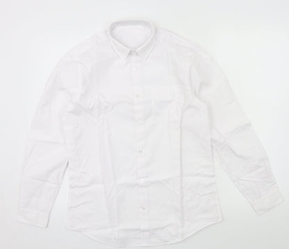 George Boys White   Basic Button-Up Size 13-14 Years