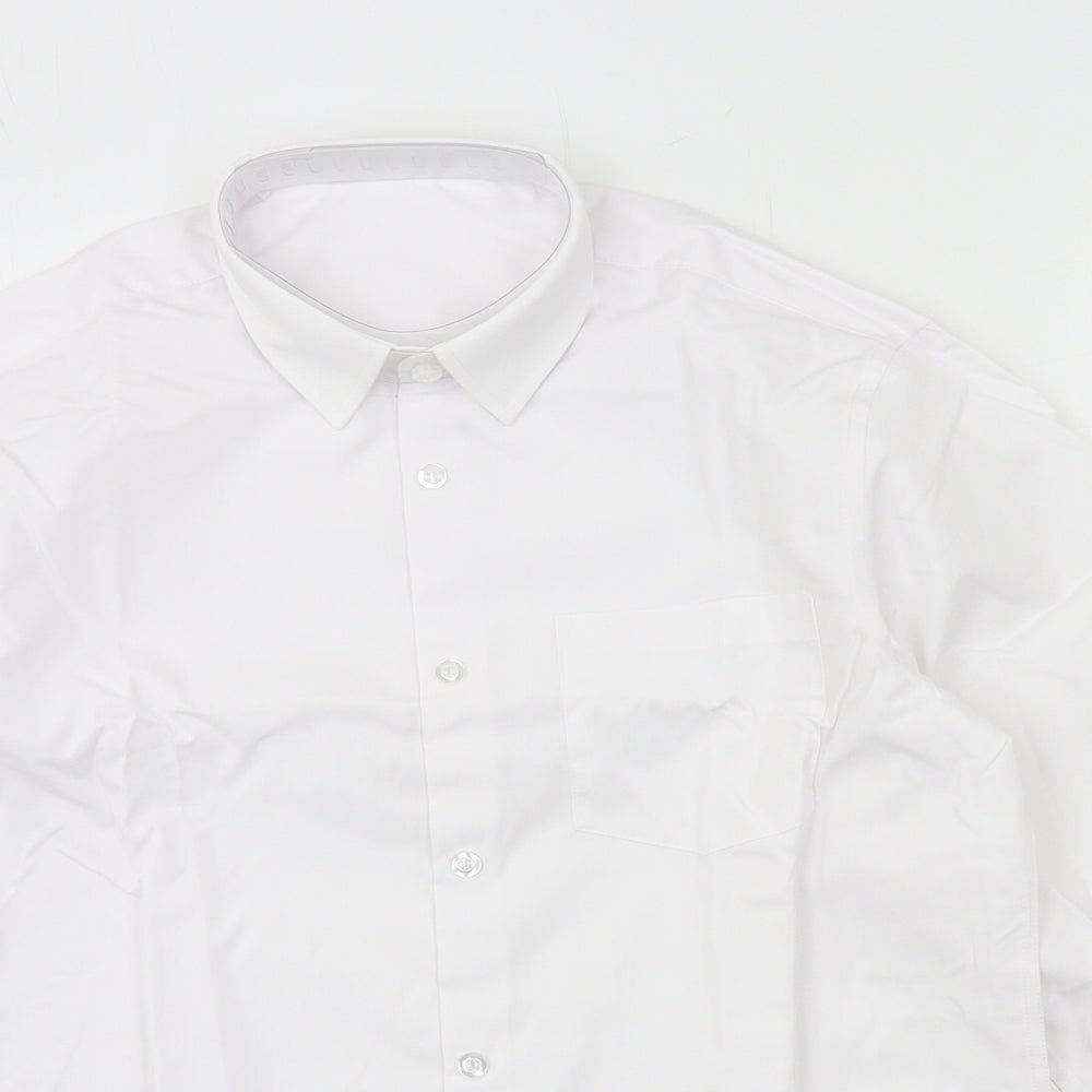 George Boys White   Basic Button-Up Size 13-14 Years