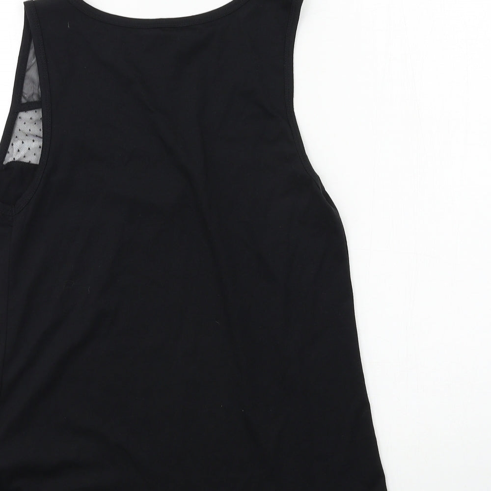 George Womens Black  Jersey Basic Tank Size 8