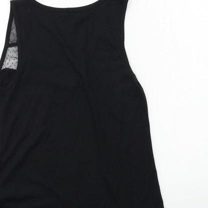 George Womens Black  Jersey Basic Tank Size 8