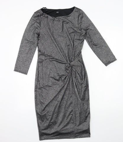 F&F Womens Grey  Jersey Bodycon  Size 6