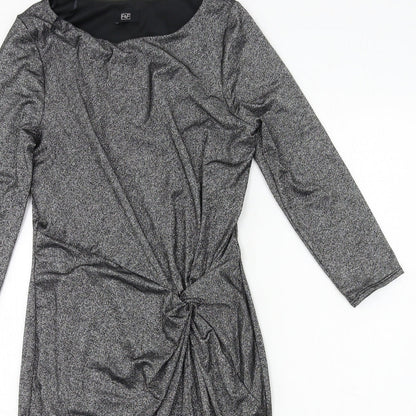 F&F Womens Grey  Jersey Bodycon  Size 6