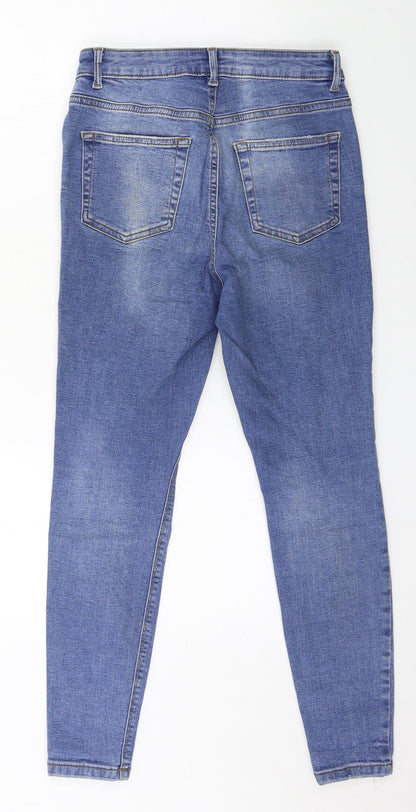 Denim & Co. Womens Blue  Denim Skinny Jeans Size 10 L25 in