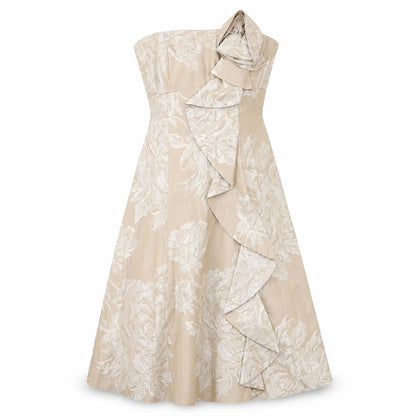 Debut Womens Brown Floral  Ball Gown  Size 8