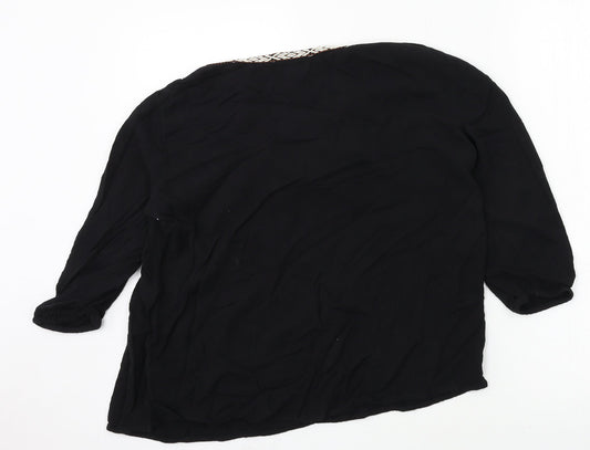 F&F Womens Black   Basic Blouse Size 10