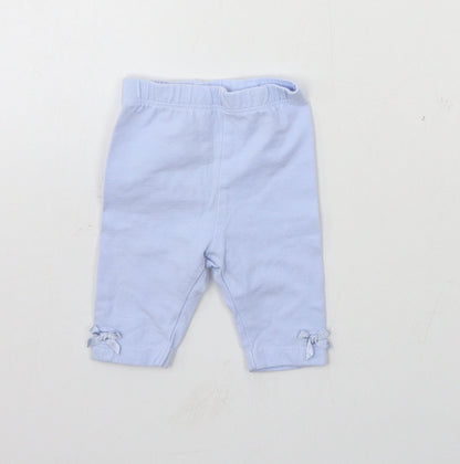 George Boys Blue  Jersey Jogger Trousers Size Newborn