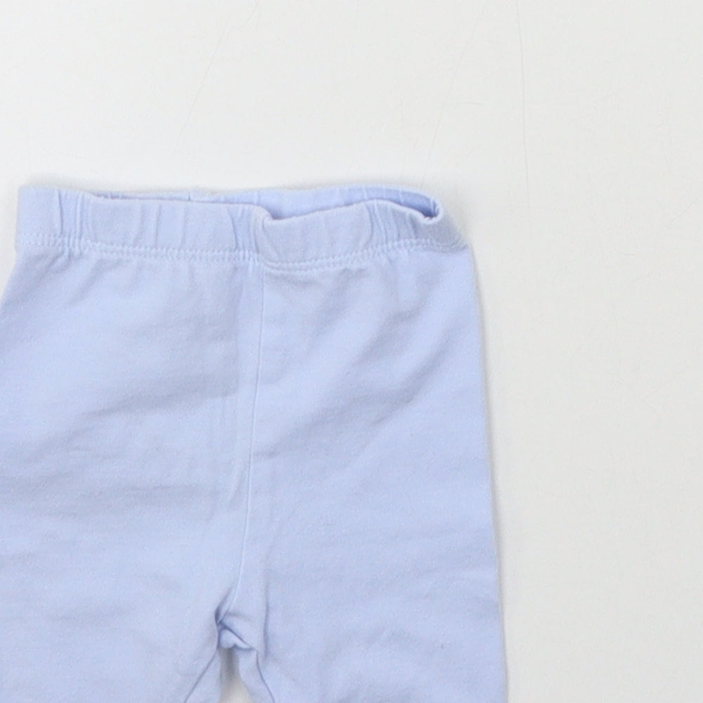 George Boys Blue  Jersey Jogger Trousers Size Newborn