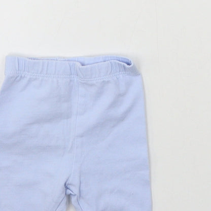 George Boys Blue  Jersey Jogger Trousers Size Newborn