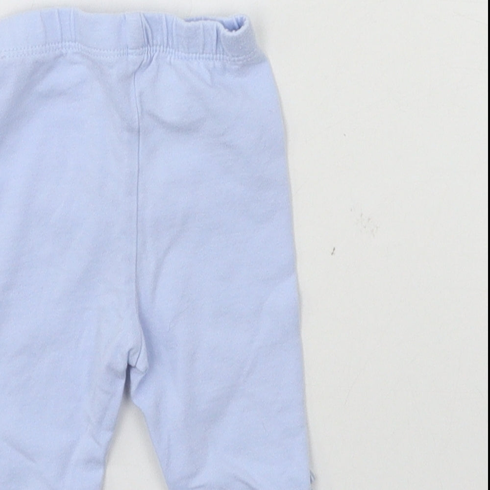 George Boys Blue  Jersey Jogger Trousers Size Newborn