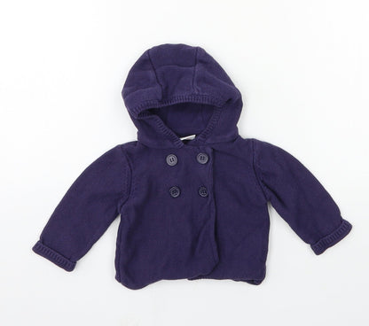 Mini Club Boys Blue  Knit Cardigan Jumper Size 3-6 Months