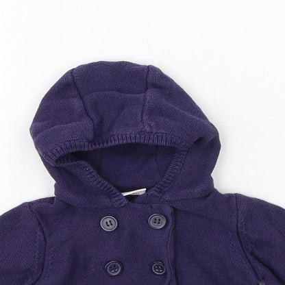 Mini Club Boys Blue  Knit Cardigan Jumper Size 3-6 Months