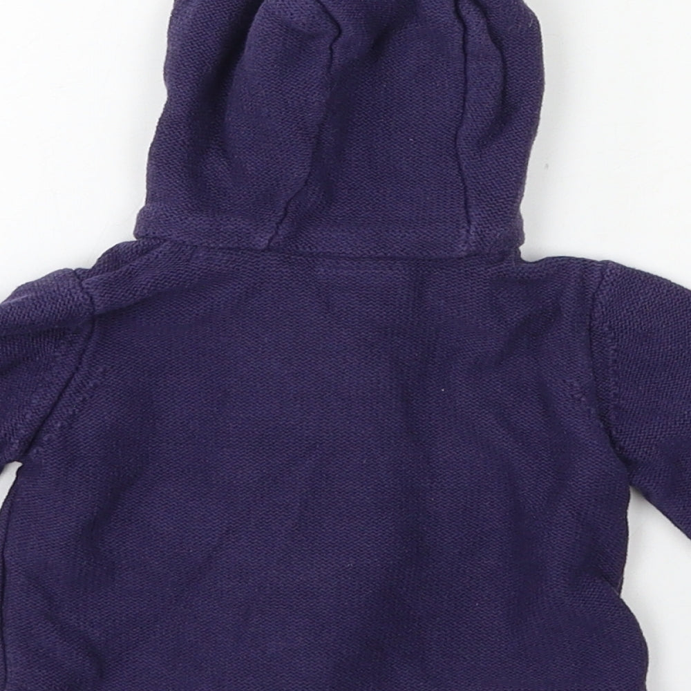 Mini Club Boys Blue  Knit Cardigan Jumper Size 3-6 Months