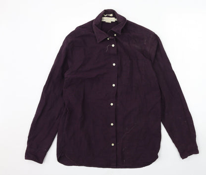 Mens UK Size M H&M Purple  Button-Up Long Sleeve Casual Shirt