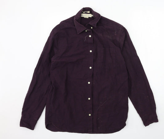 Mens UK Size M H&M Purple  Button-Up Long Sleeve Casual Shirt