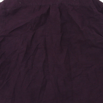 Mens UK Size M H&M Purple  Button-Up Long Sleeve Casual Shirt