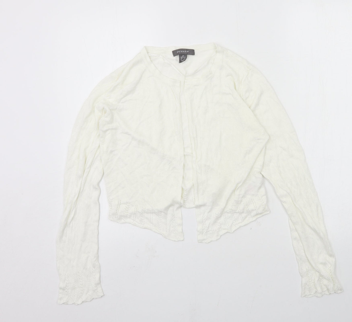Primark Womens Ivory  Knit Cardigan Jumper Size 6
