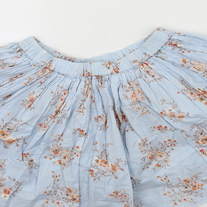 NEXT Girls Blue Floral  Flare Skirt Size 9 Years