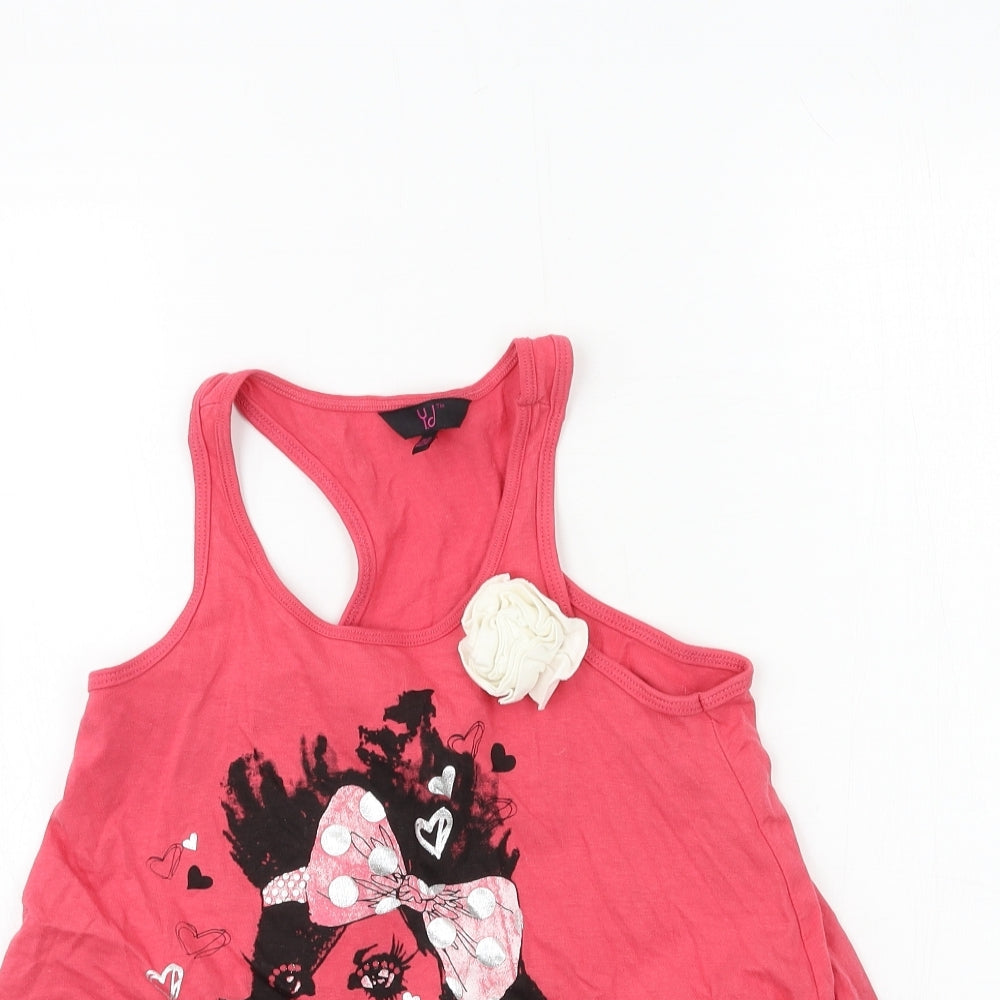 Young Dimension Girls Pink   Tank Dress  Size 10-11 Years  - Vintage Angel