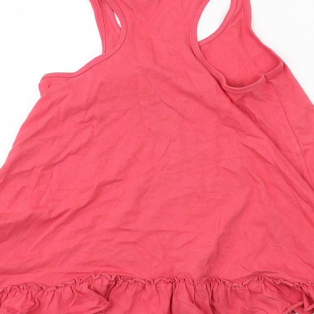 Young Dimension Girls Pink   Tank Dress  Size 10-11 Years  - Vintage Angel