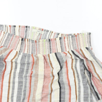 Womens UK Size 12 NEXT Multicoloured Basic Blouse