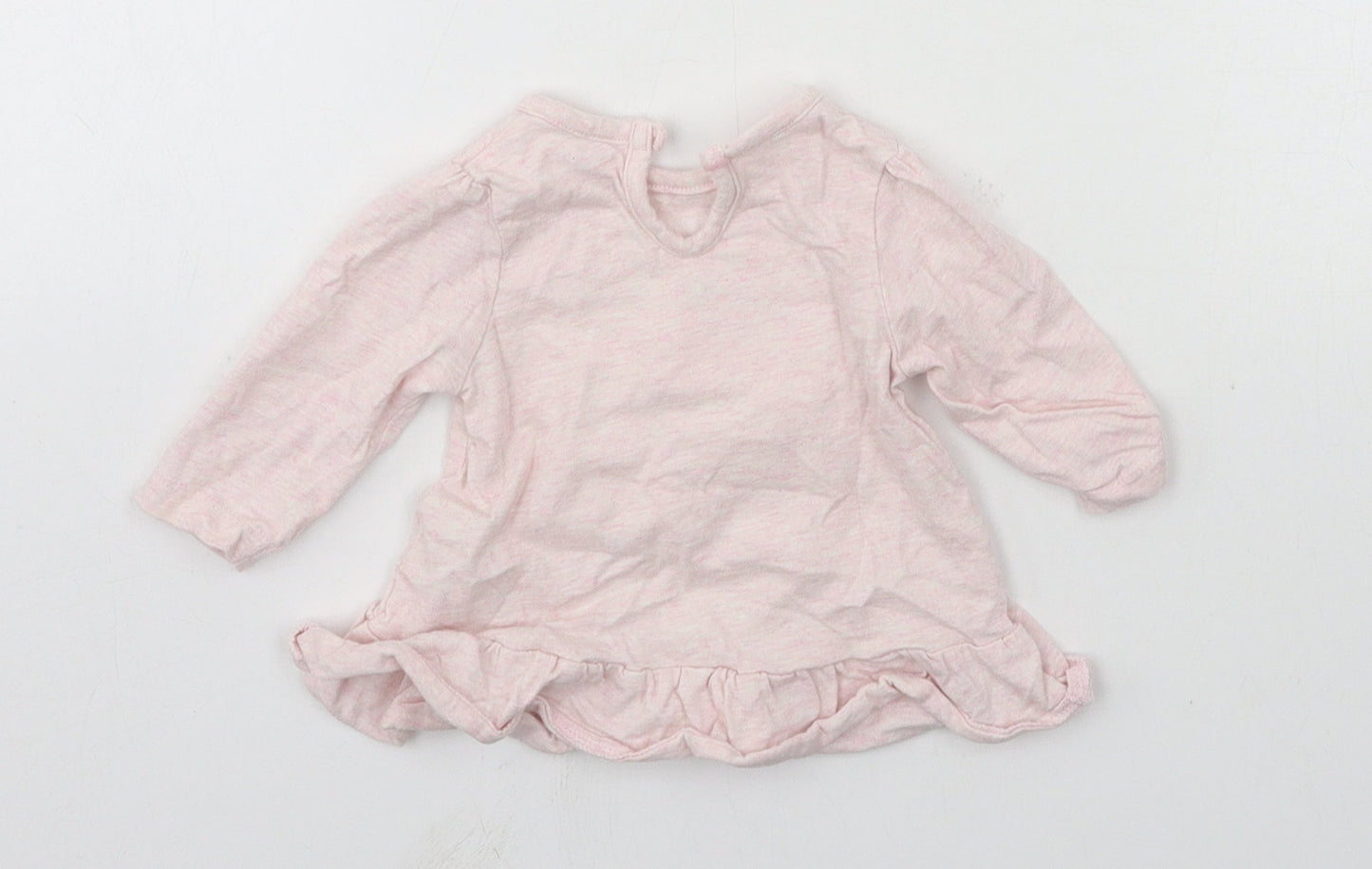George Girls Pink  Jersey Basic T-Shirt Size Newborn  - Polar bear